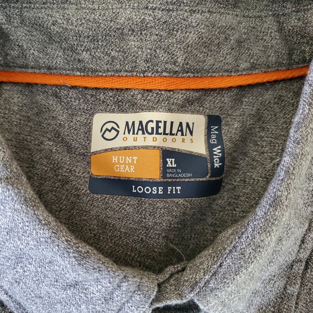 Nice Magellan Outdoors Men's Shirt, XL, Gray, Button Down, Long Sleeves - Picture 2 of 7